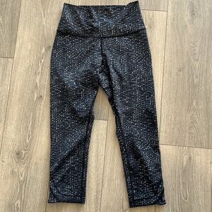 lululemon athletica Black & White Patterned High-Rise Leggings